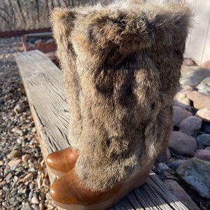 Dolce Vita Rabbit Fur Boots
